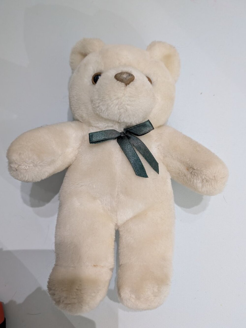 Vintage Teddy Bear with Green Bow - Picture 2 of 6